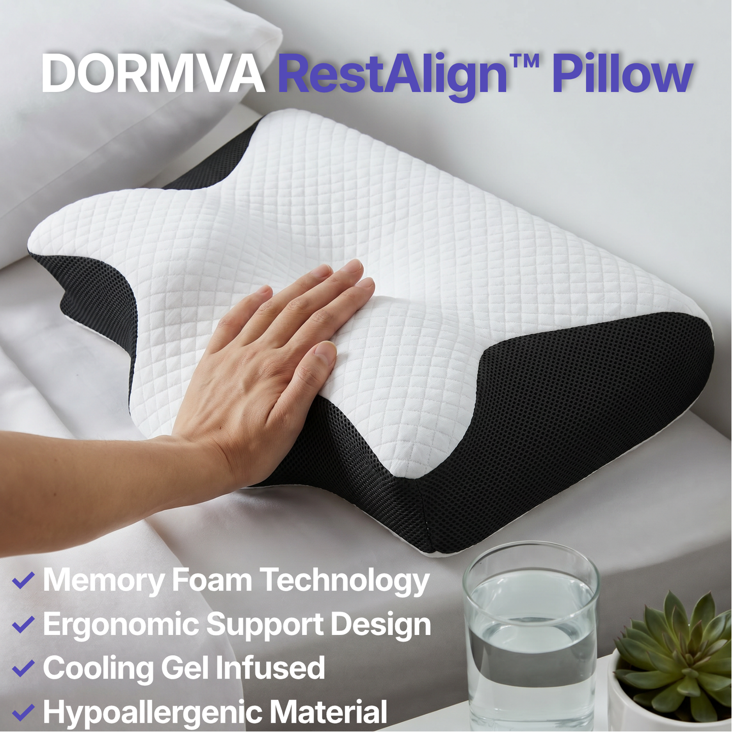 Dormva RestAlign™ Pillow — Wake Up Without the Ache